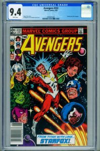 AVENGERS #232 CGC 9.4 -STARFOX-MARVEL-comic book-NEWSSTAND 3990901005