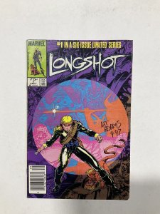 Longshot 1 Fine FN Signed Art Adam’s 1st Longshot Newsstand Edition Marvel