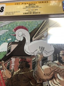 NYX (2024) # 1 (CGC 9.8 SS) Signed Kaare Andrews *  Marvel Comics * Virgin