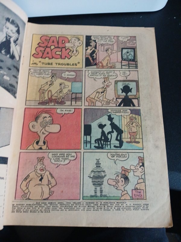 Sad Sack Comics 57 Harvey 1956 George Baker Cartoon Strip
