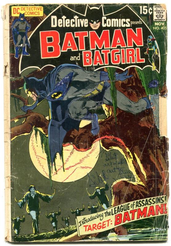 Detective Comics #405 1970-Batman- 1st League of Assassins reading copy