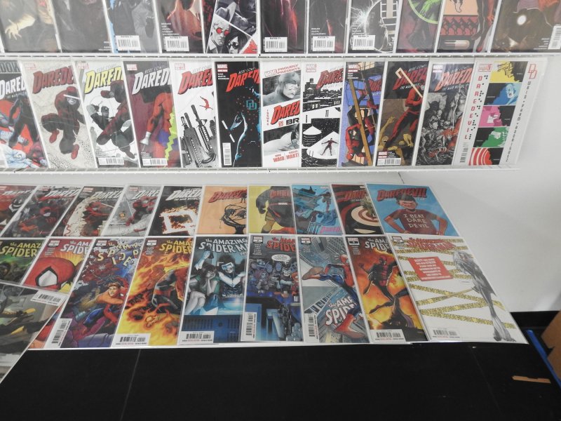 Huge Lot 160+ Comics W/ Daredevil, and Spider-Man! Avg VF+ Condition!