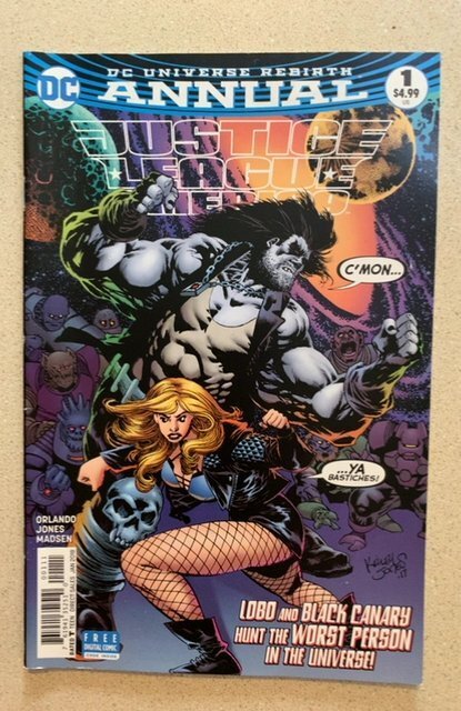 Justice League of America Annual #1 (2018) Kelley Jones Art & Lobo Cover