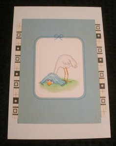 SHAME ON ME BIRTHDAY Cartoon Sad Chicken 7x10 Greeting Card Art #8007