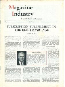 PULP:  Magazine Industry Vol. 2 #1r 6/1951-industry inside info-publication r...