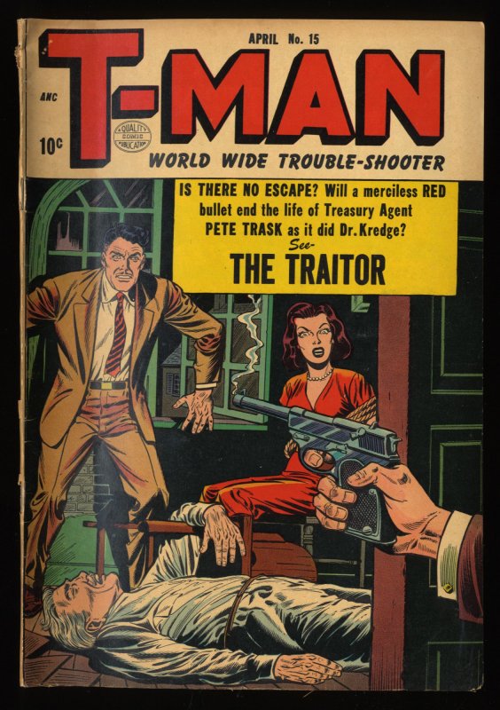 T-man #15 VG 4.0 Golden Age