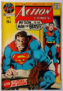 Action Comics #400 (3.0, 1971) Bottom Staple Detached