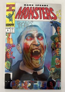 MARK SPEARS MONSTERS #3 HOLOFLIP FOIL VARIANT SIGNED IN SILVER MARK SPEARS NM