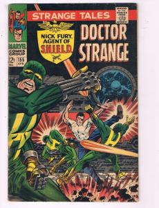 Strange Tales # 155 FN Marvel Comic Book Dr. Strange Nick Fury SHIELD BN4