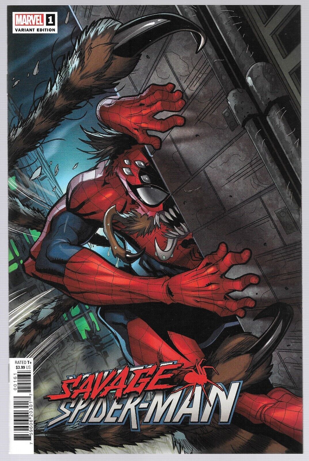 Savage Spider Man Marvel Comics Logan Lubera Variant Cover Comic Books Modern