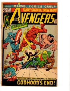 Avengers # 97 GD Marvel Comic Book Kang Iron Man Hulk Thor Captain America RH3