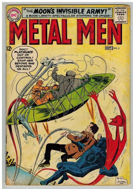 METAL MEN 3 GOOD    September 1963 COMICS BOOK 