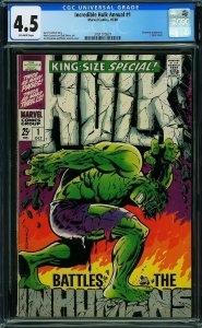 INCREDIBLE HULK ANNUAL #1 CGC 4.5 / ID#DP210