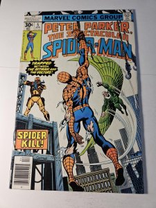 Peter Parker, The Spectacular Spider-Man #5, Marvel Comics, 1977