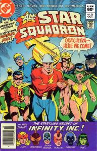 ALL STAR SQUADRON #26, NM-, Flash, Infinity Inc., DC, 1983  more DC in store