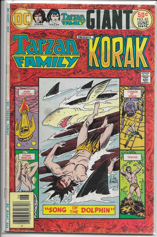 Tarzan Family   #63 GD/VG Korak, Joe Kubert cover