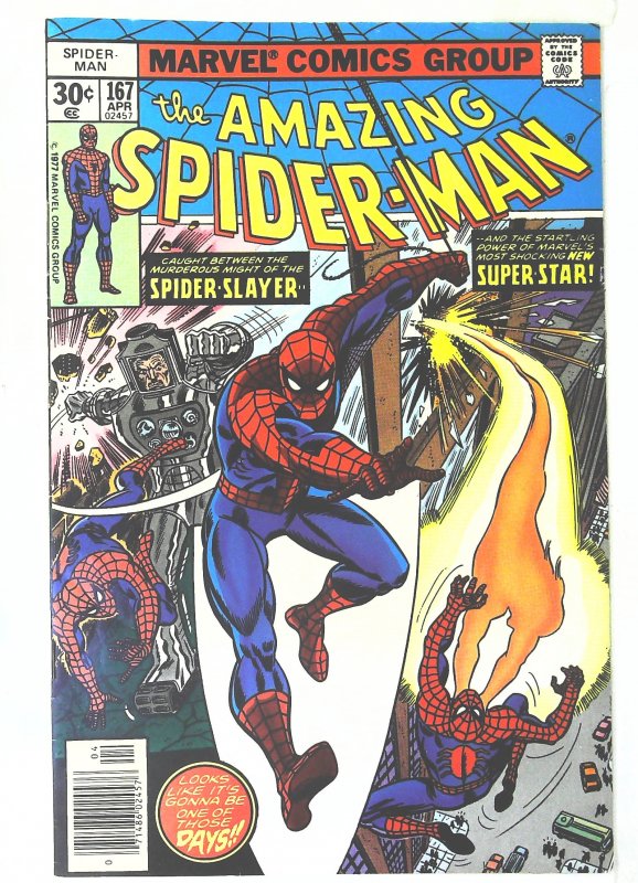 Amazing Spider-Man (1963 series)  #167, NM- (Actual scan)