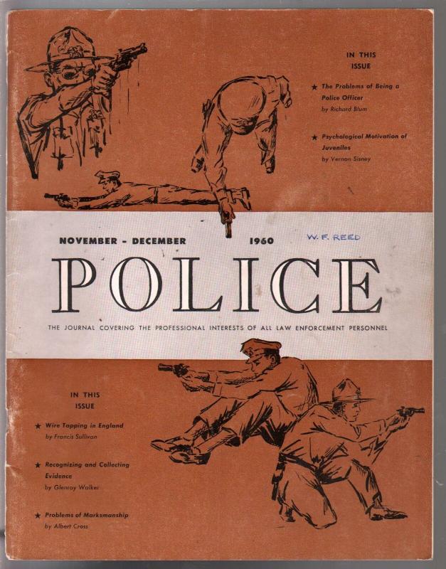 Police 11/1960-Law Enforcement Journal-wiretapping-combat shooting-VG