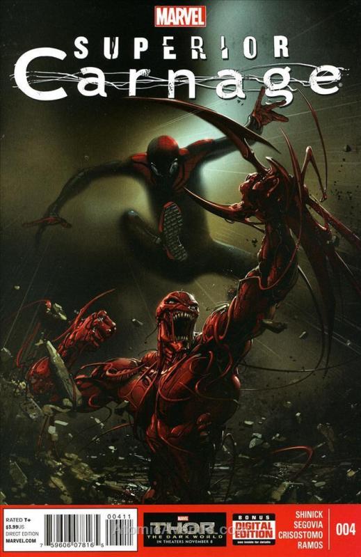 Superior Carnage #4 VF/NM; Marvel | save on shipping - details inside