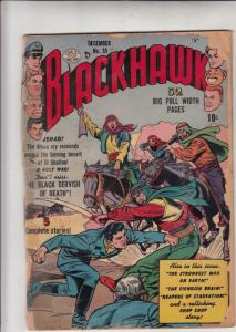 Blackhawk #35 (Dec-50) FR/GD Low-Grade Black Hawk, Chop Chop, Olaf, Pierre,Ch...
