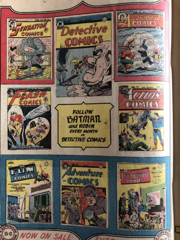 Batman 23, coverless,1940!Hollywood stars/Joker!(see pics)