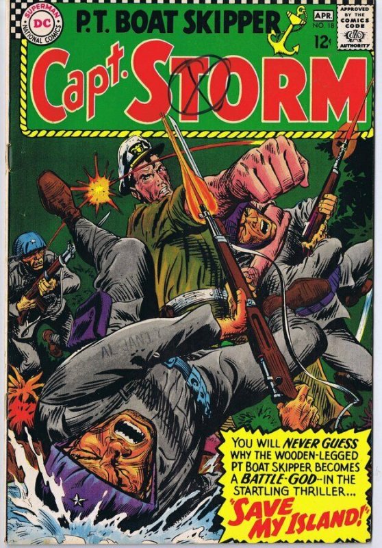 Capt Storm #18 ORIGINAL Vintage 1967 DC Comics Final Issue 