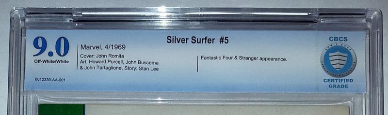 Silver Surfer #5 (1st Series, Apr 1969) CBCS 9.0 VF-NM