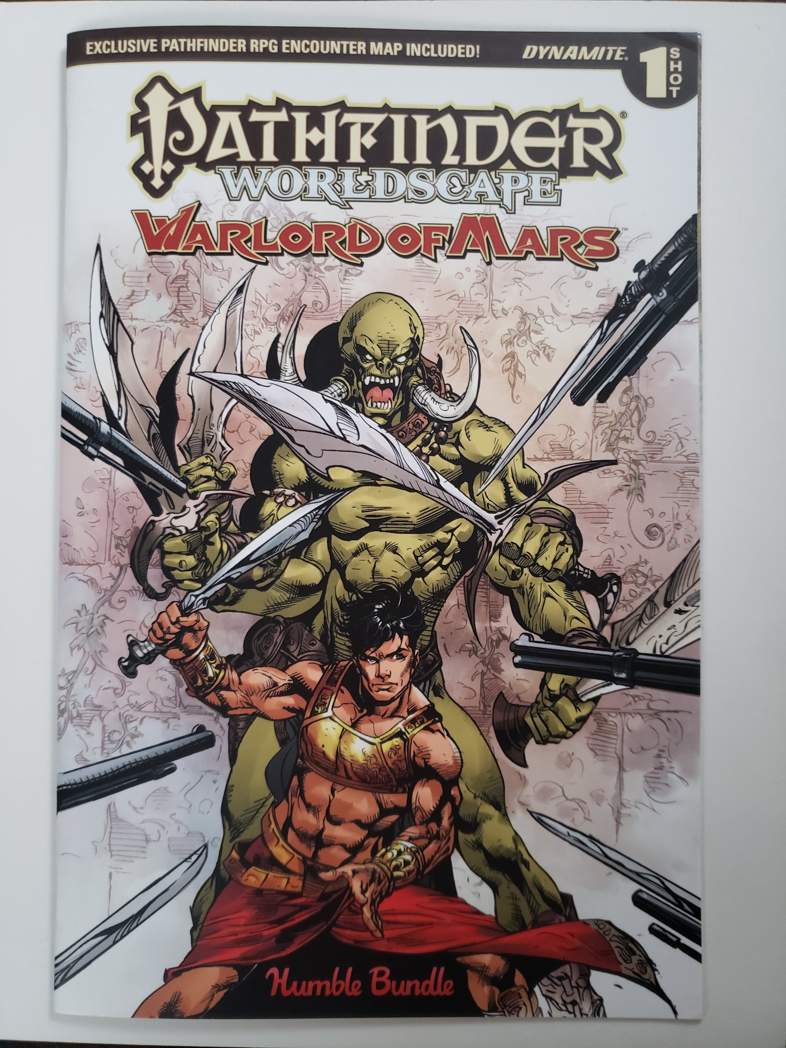 Pathfinder Worldscape Warlord of Mars Humble Bundle map included