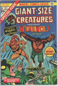 Giant Size Creatures #1 (1974) - 3.0 GD/VG *1st Appearance Tigra*