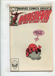 DAREDEVIL #187 (9.2) BLACK WIDOW!! 1982