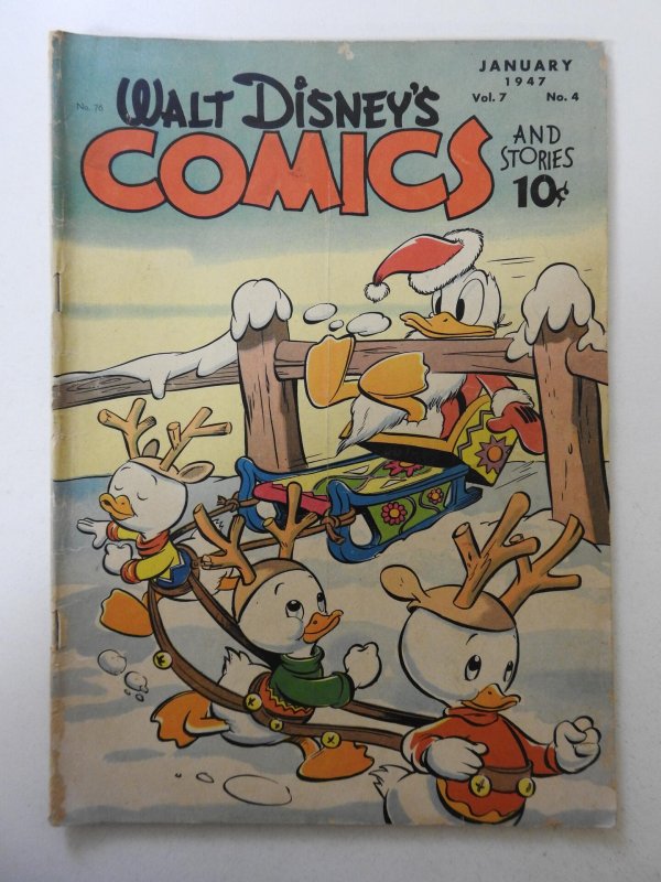 Walt Disney's Comics & Stories #76 (1947) VG Condition!