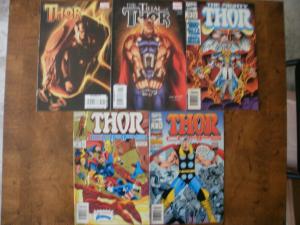 5 MARVEL THOR Comic: #602 MIGHTY THOR #479 THOR CORPS #2 3 TRIAL OF One-Shot