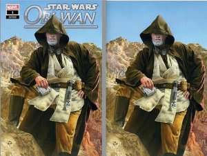 ??~HOT~MARVEL~STAR WARS:OBI WAN #1~MIKE MAYHEW TRADE & VARIANT SET~HOT~??