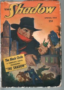 SHADOW 1949 SPRING-RARE HERO PULP-THE BLACK CIRCLE-G/VG G/VG