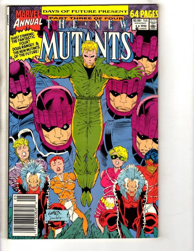 New Mutants Annual # 6 NM Marvel Comic Book 1st Appearance Of Shatterstar JW1