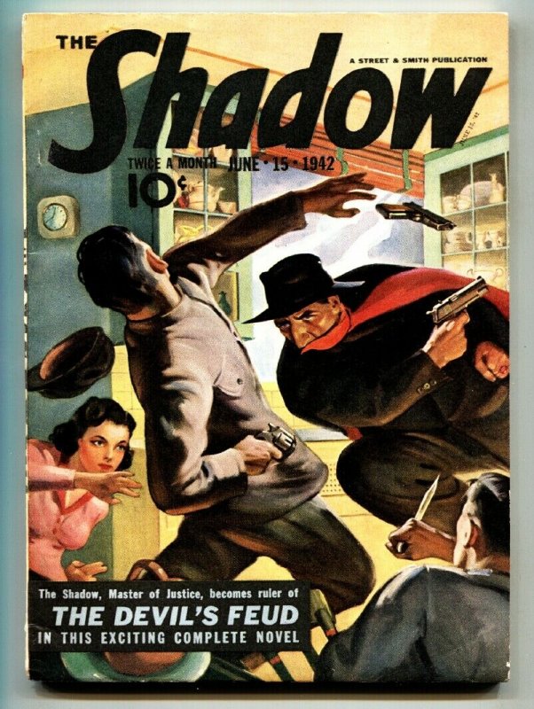 SHADOW 1942 JUN 15-high grade- STREET AND SMITH-RARE PULP vf