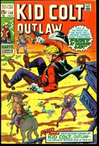 KID COLT OUTLAW #140-MARVEL WESTERN VG+