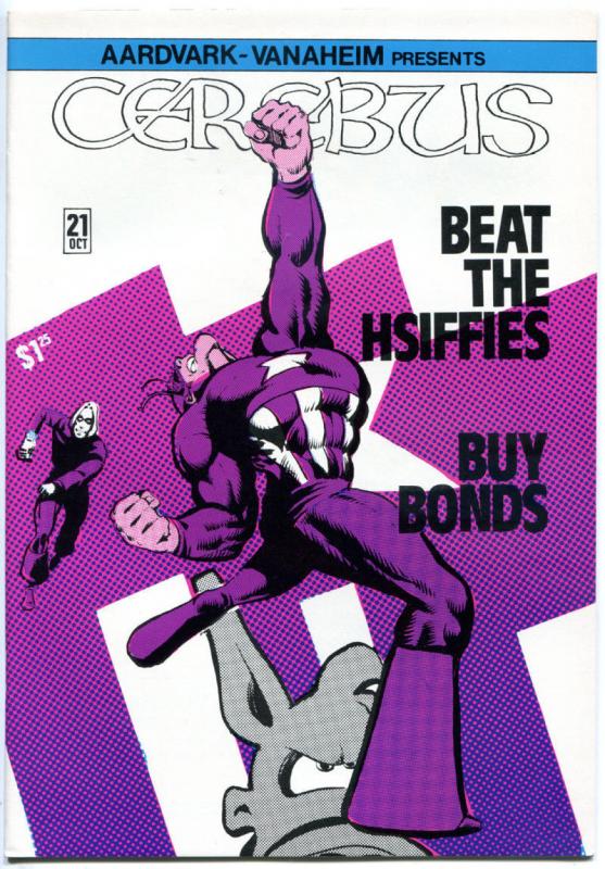CEREBUS the AARDVARK 21, VF+/NM-, Dave Sim, 1977, more in store, QXT