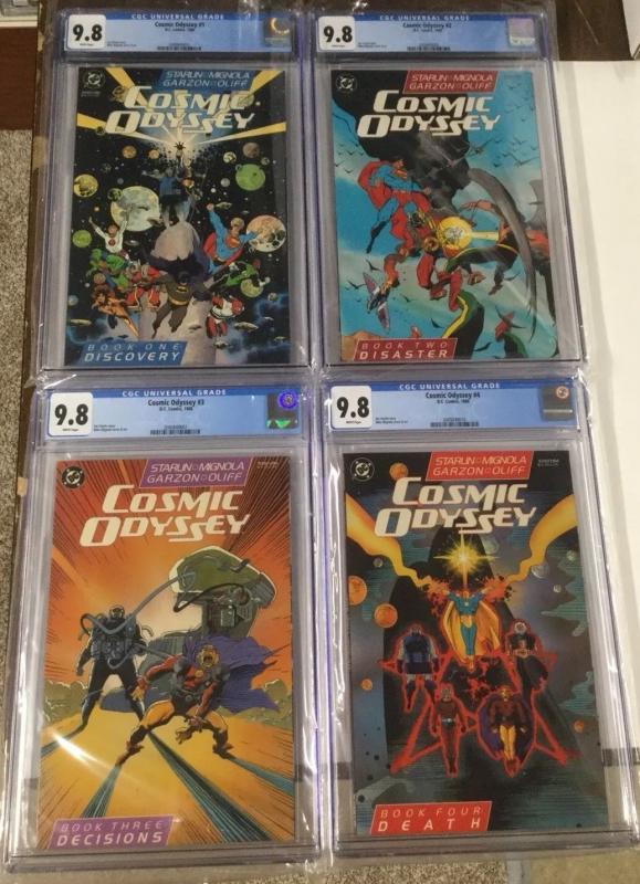 Cosmic Odyssey 1 2 3 4 1-4 Cgc 9.8 Full Set White Pages Dc