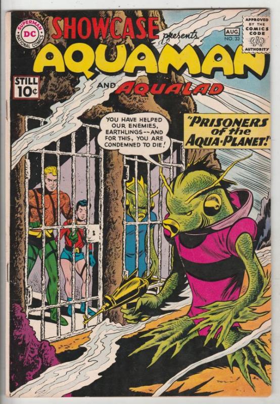 Showcase #33 (Aug-61) VF+ High-Grade Aquman, Aqualad