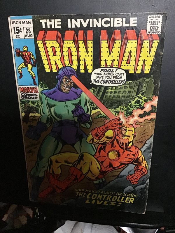 Iron Man #28 (1970) The Controller Lives! Affordable-grade Key! VG Wow!