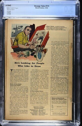 Strange Tales #115 1963 Marvel Comics CGC 5.0 2nd app Sandman