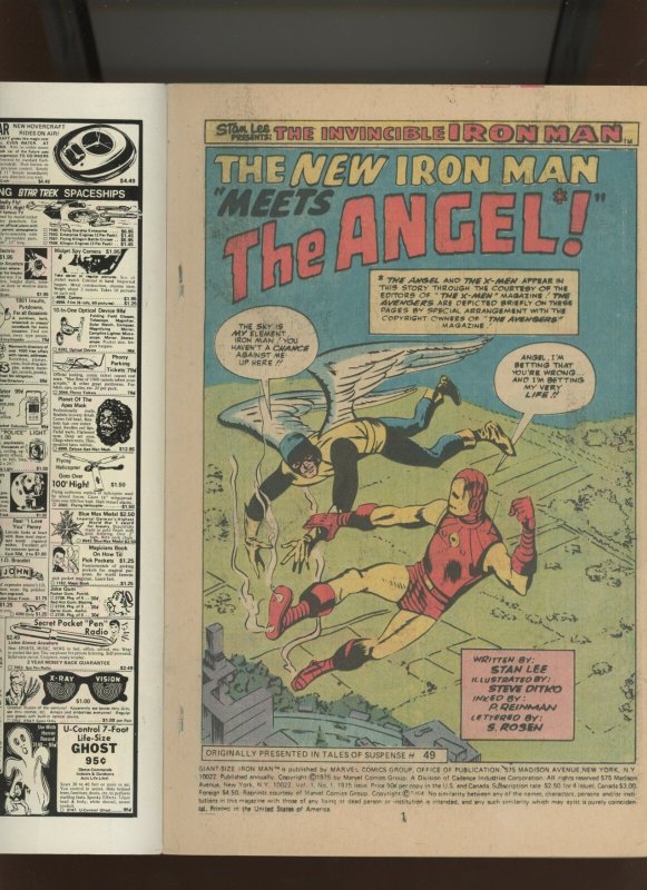 (1975) Giant-Size Iron Man #1: BRONZE AGE! WE COMBINE SHIPPING! (4.0)