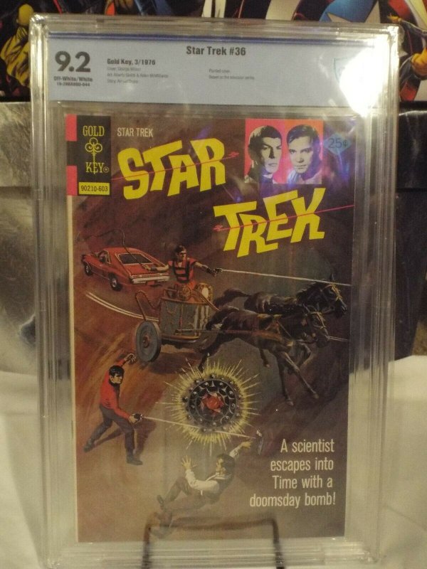 Star Trek #36 CBCS 9.2  NM-  GOLD KEY 1976 Wilson-c McWilliams-a