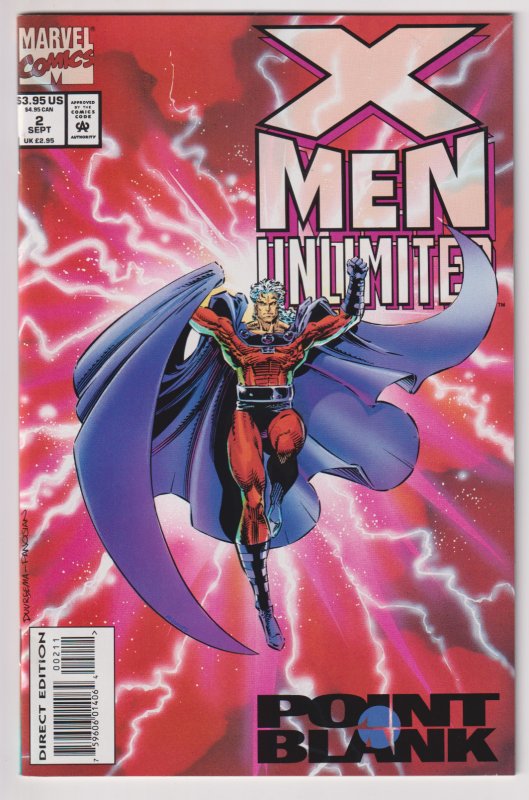 Marvel Comics! XMen Unlimited! Issue 2! Point Blank! Comic Books