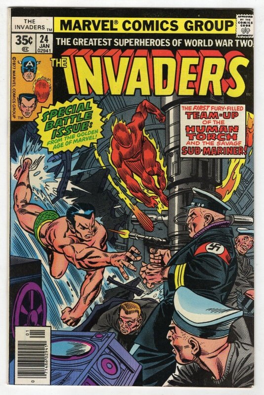 Invaders #24 VINTAGE 1978 Marvel Comics