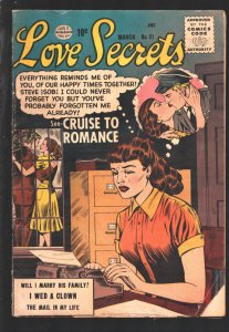 Love Secrets #51 1954-QualityI Married A Clown-Love triangle cover-VG-