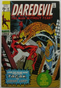Daredevil #72 (Jan 1971, Marvel), FN-VFN condition