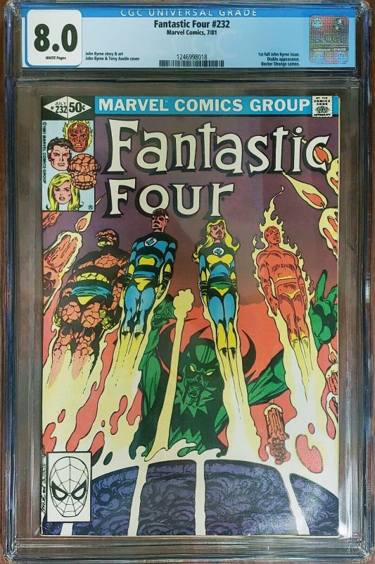 Fantastic Four 232 CGC 8.0 Marvel 1981 Byrne