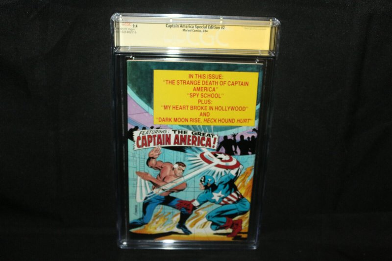 Captain America Special Edition #32 Jim Steranko CGC Signature Series 9.4 1984 